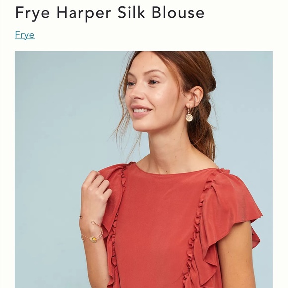 FRYE HARPER RUFFLE BLOUSE - Picture 5 of 9